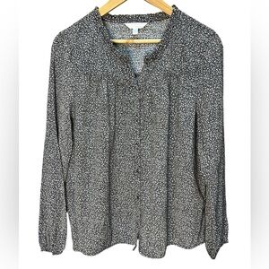 Lauren Conrad Long Sleeve Button-up Blouse